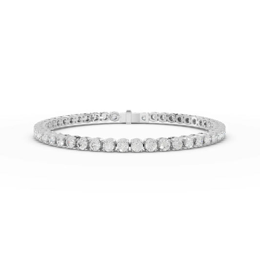 6.72CT Round Lab Diamond Tennis Bracelet