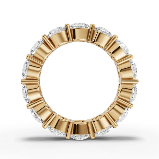 7 CT Round Lab Diamond Full Eternity Wedding Band