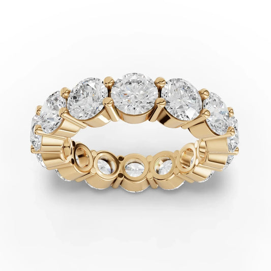 7 CT Round Lab Diamond Full Eternity Wedding Band